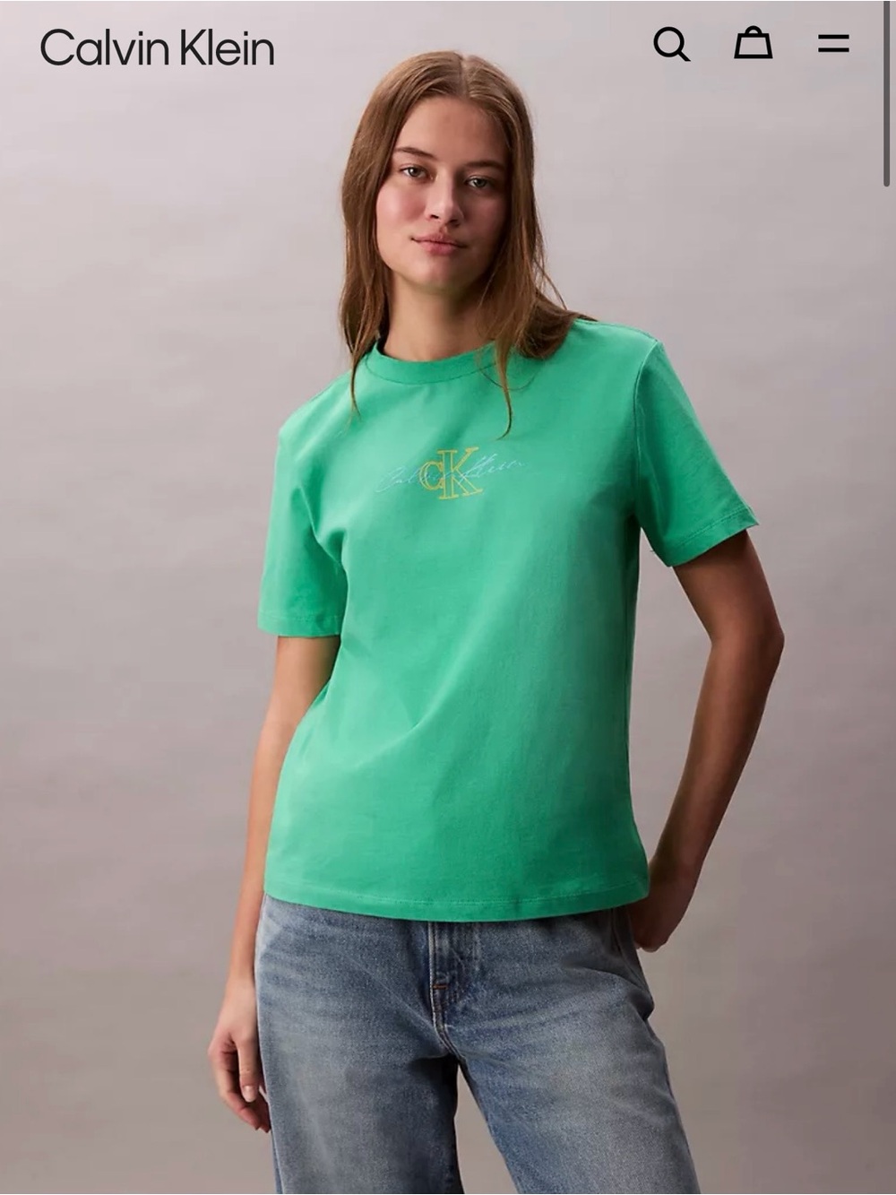 Calvin Klein script logo Graphic classic T-shirt